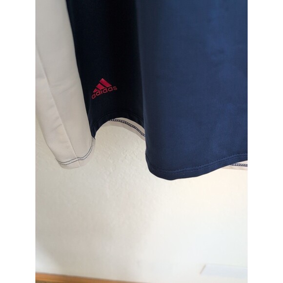 Adidas Golf Sleeveless Quarter-Zip Top Navy White XL Doral Hills - Picture 4 of 6
